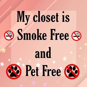 🚭 smoke free and pet free environment 🚭